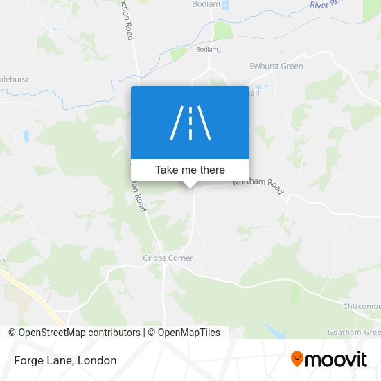 Forge Lane map