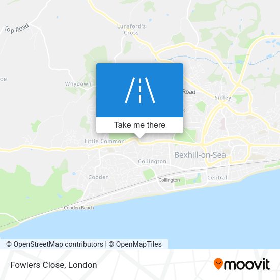 Fowlers Close map