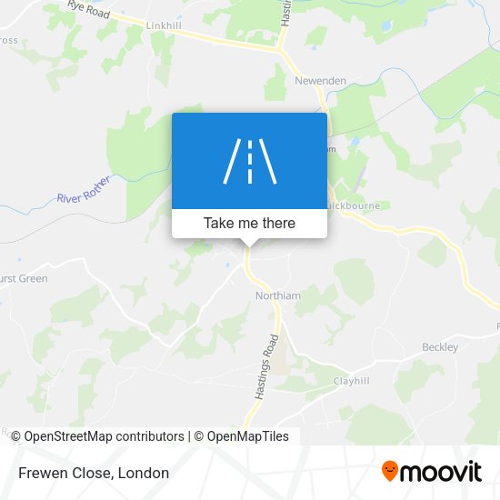 Frewen Close map