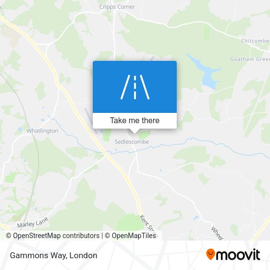 Gammons Way map
