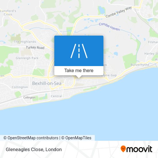 Gleneagles Close map