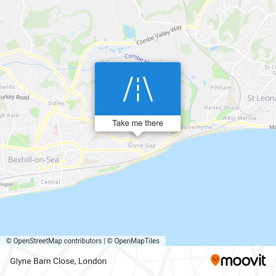Glyne Barn Close map