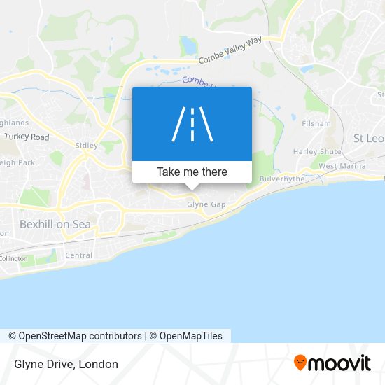Glyne Drive map
