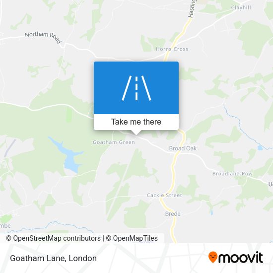 Goatham Lane map