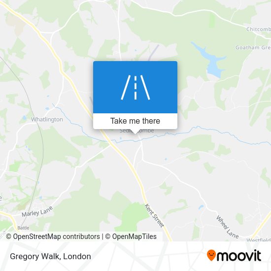 Gregory Walk map