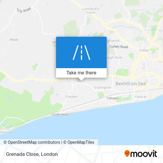 Grenada Close map