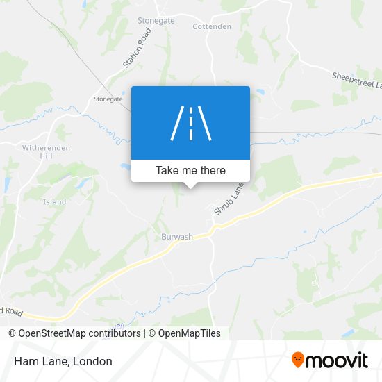 Ham Lane map
