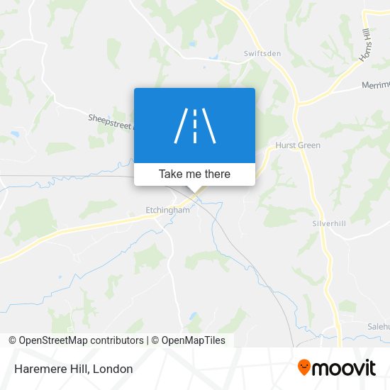Haremere Hill map