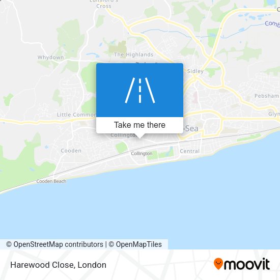 Harewood Close map