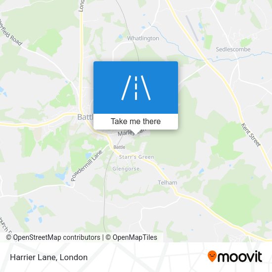 Harrier Lane map