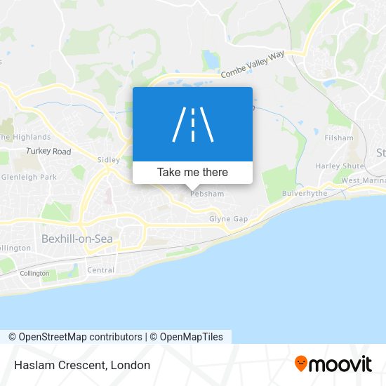 Haslam Crescent map