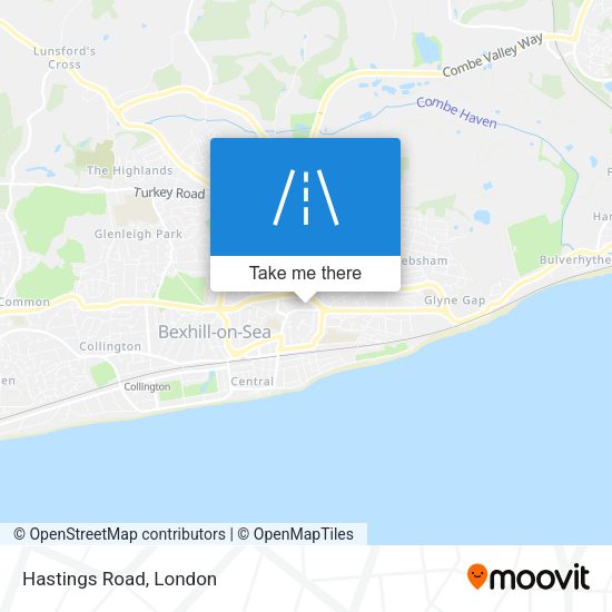 Hastings Road map