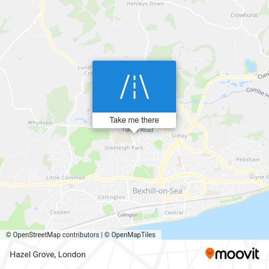 Hazel Grove map