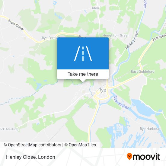 Henley Close map