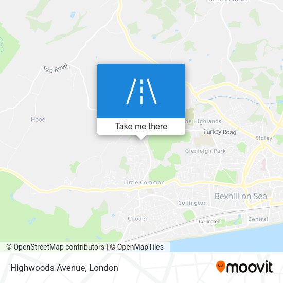 Highwoods Avenue map
