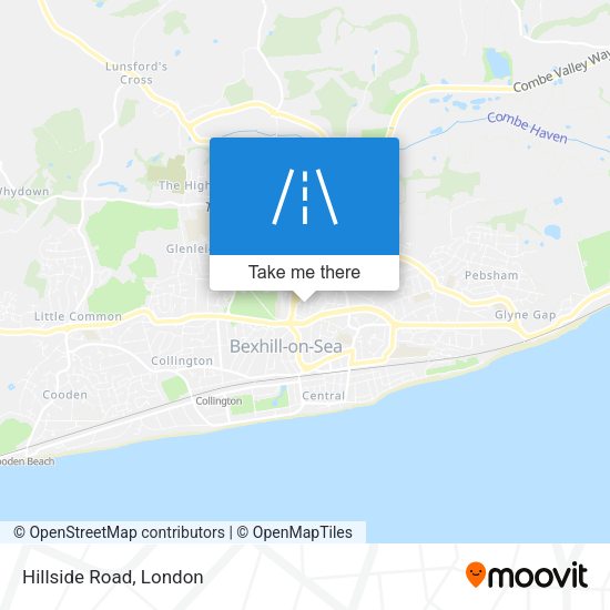 Hillside Road map