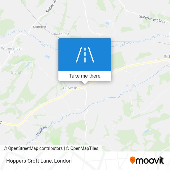 Hoppers Croft Lane map