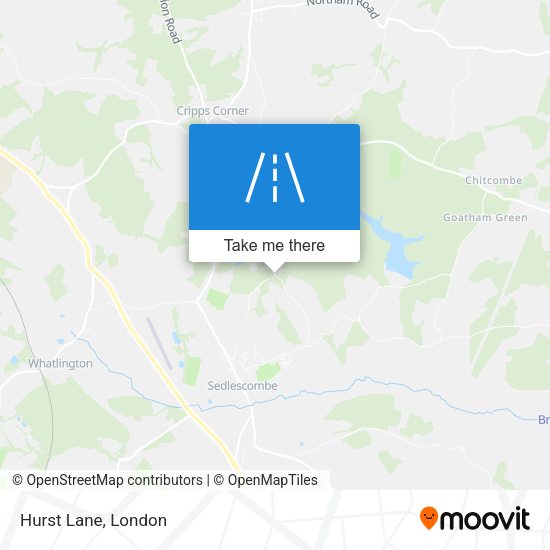 Hurst Lane map