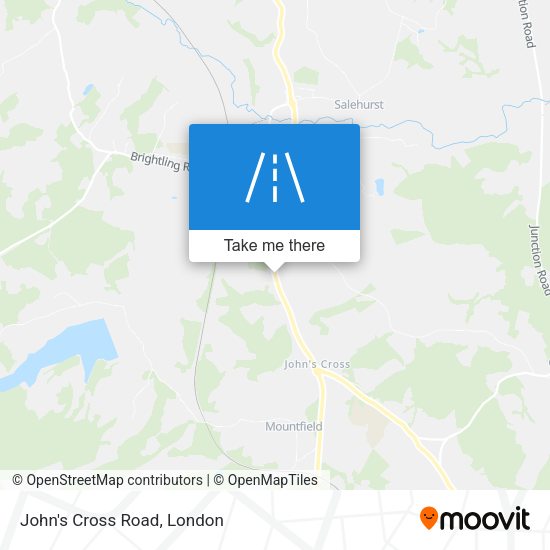 John's Cross Road map