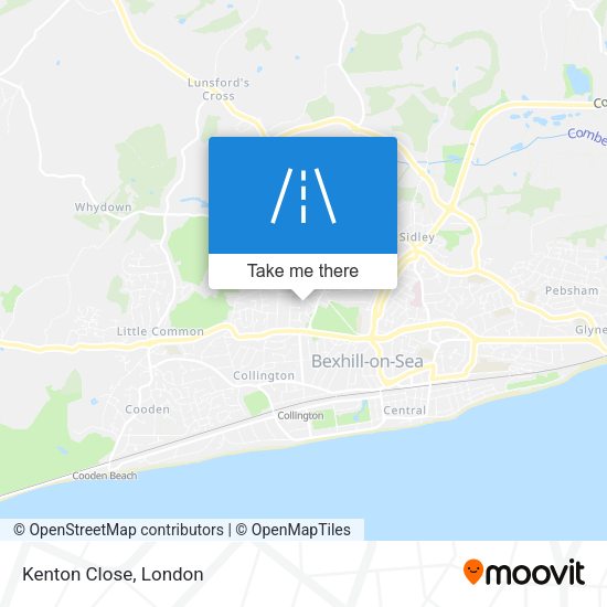 Kenton Close map