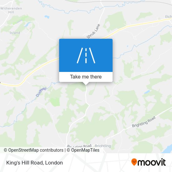 King's Hill Road map