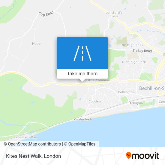 Kites Nest Walk map