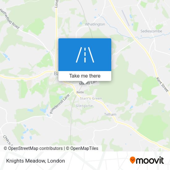 Knights Meadow map