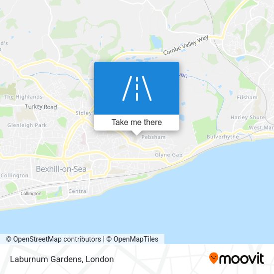 Laburnum Gardens map