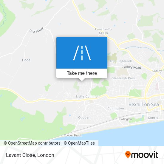 Lavant Close map