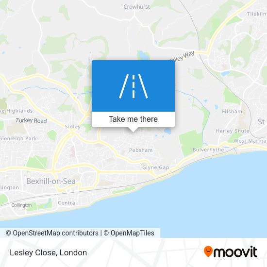 Lesley Close map