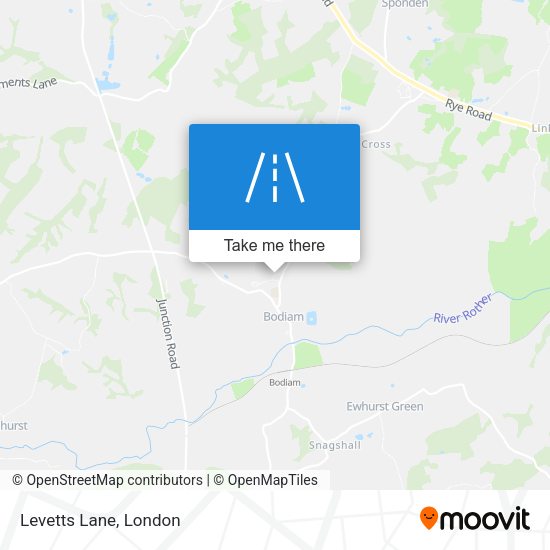 Levetts Lane map