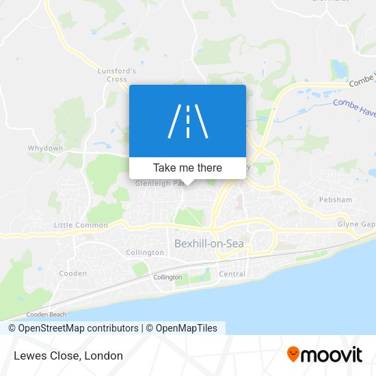 Lewes Close map
