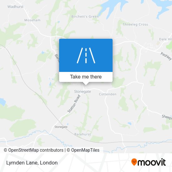 Lymden Lane map