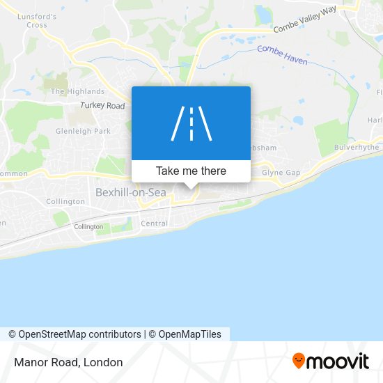 Manor Road map