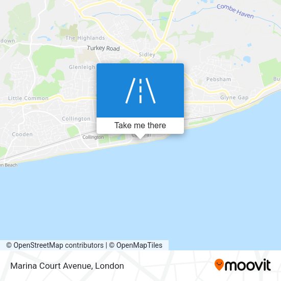 Marina Court Avenue map
