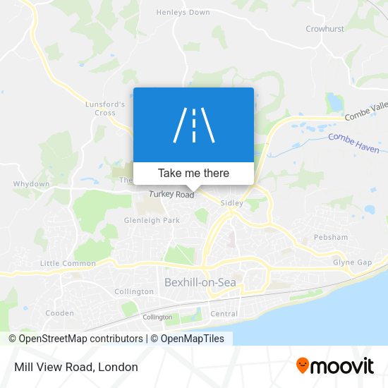 Mill View Road map