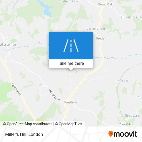 Miller's Hill map