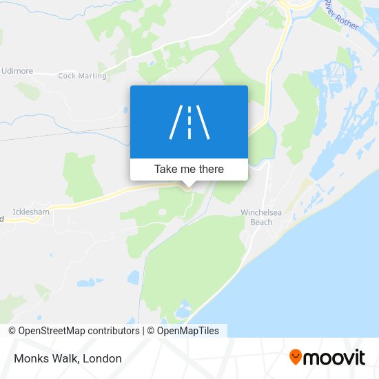 Monks Walk map