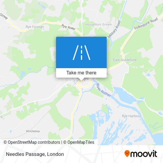 Needles Passage map