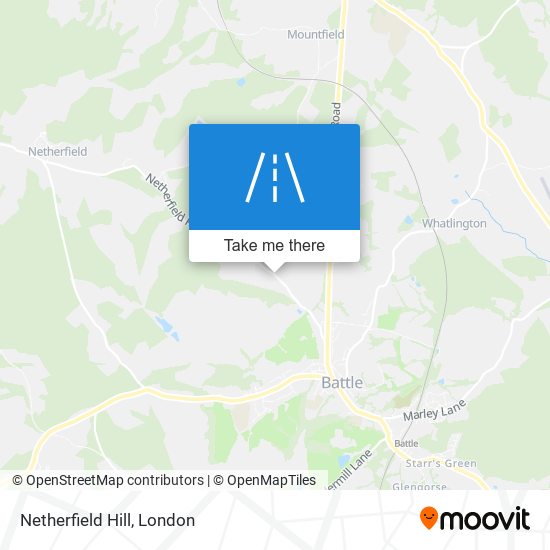 Netherfield Hill map