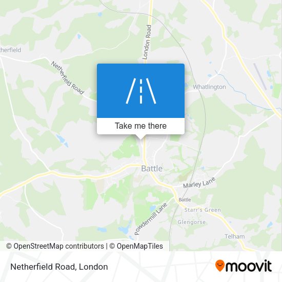 Netherfield Road map