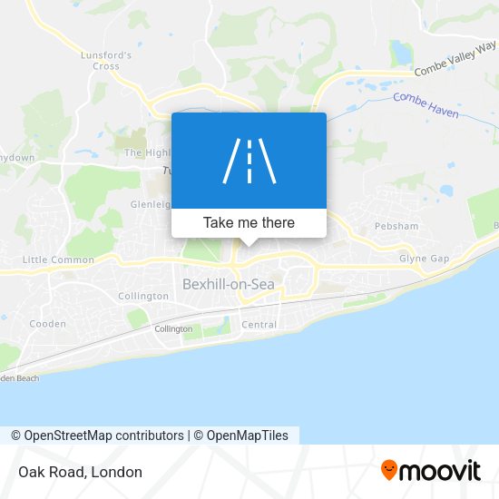 Oak Road map
