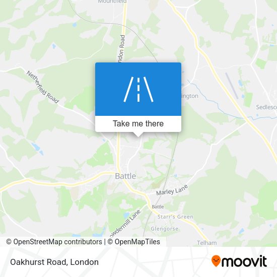 Oakhurst Road map