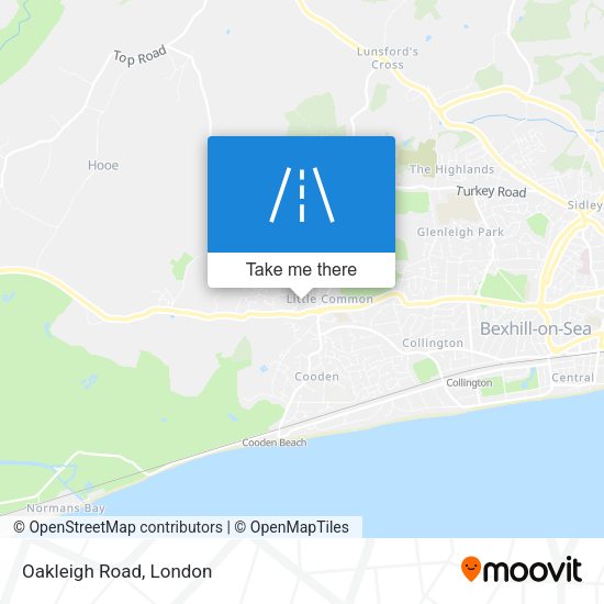 Oakleigh Road map