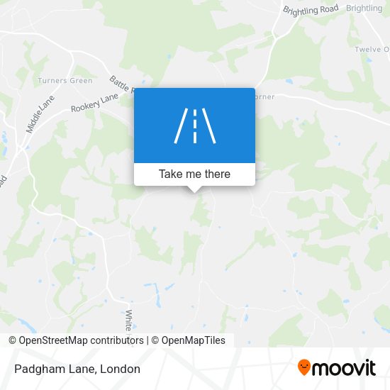 Padgham Lane map