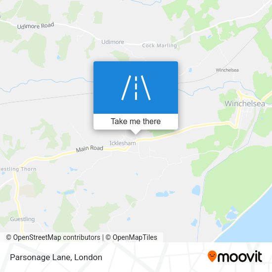 Parsonage Lane map