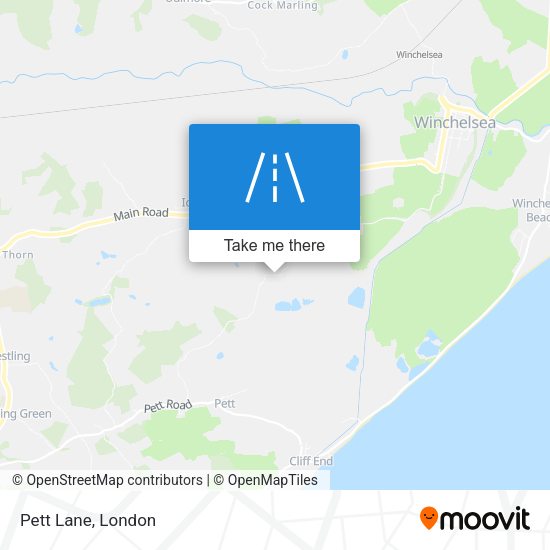 Pett Lane map