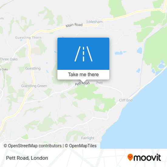 Pett Road map