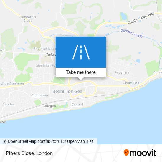 Pipers Close map