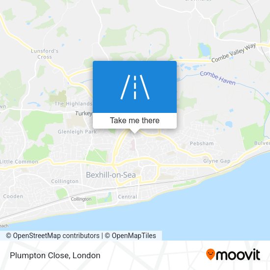 Plumpton Close map